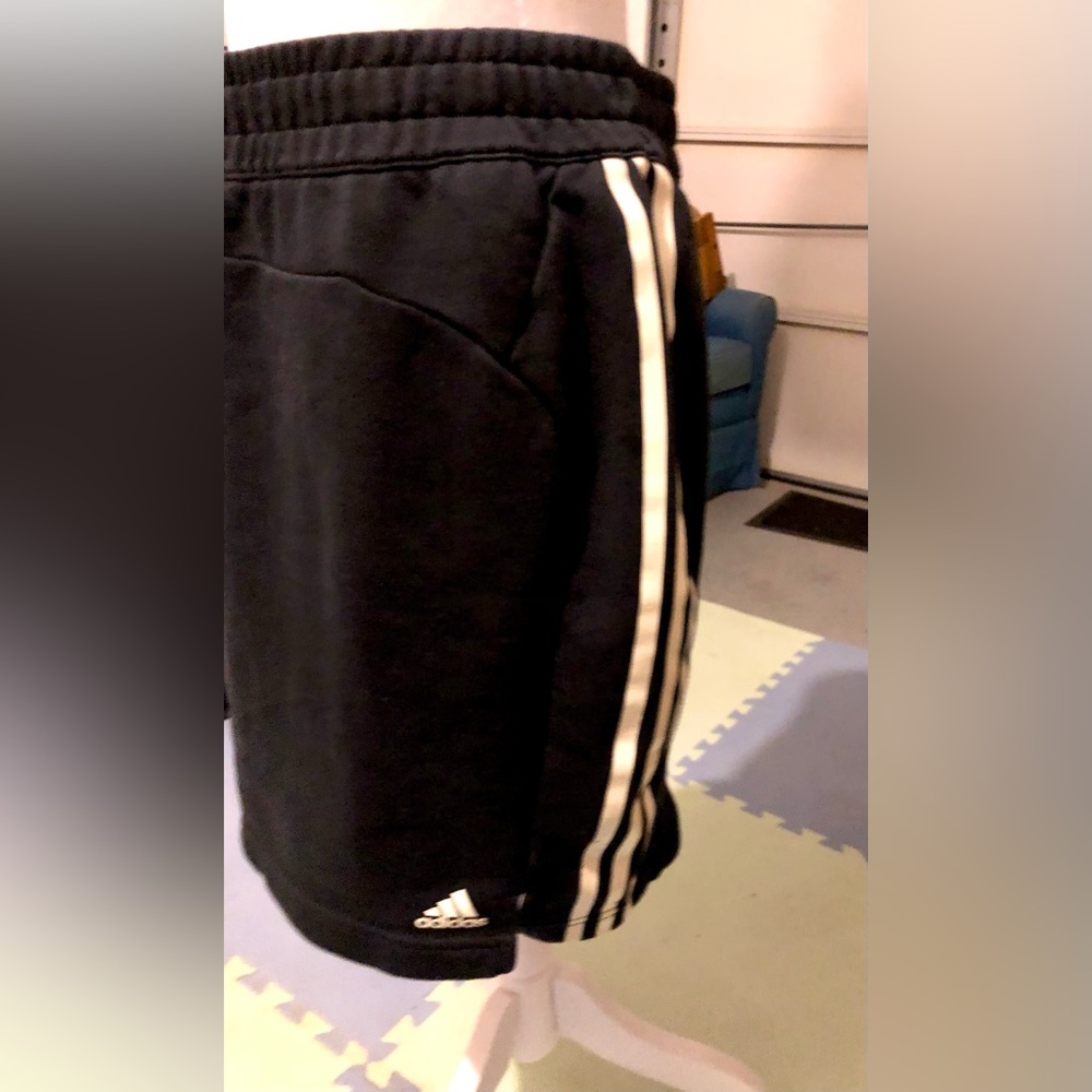 adidas Black Skirt with White Stripes